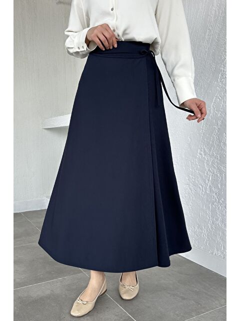 Julude Yandan Bağlamalı Tesettür Etek