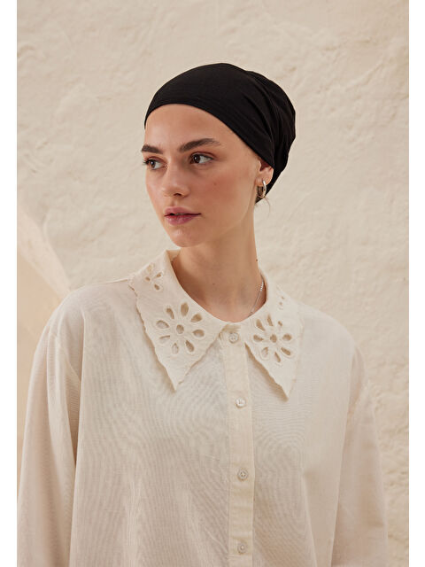 Fresh Scarfs Silikonlu Kaydırmaz Bone Siyah