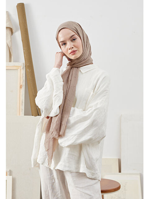 Fresh Scarfs Bambu Şal Vizon