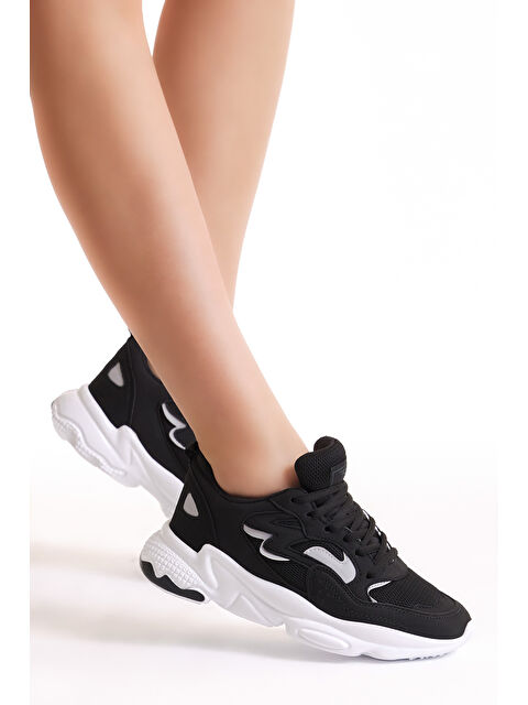 TONNY BLACK Unisex Siyah Beyaz Spor Ayakkabı Tb251 - S000007246-19351