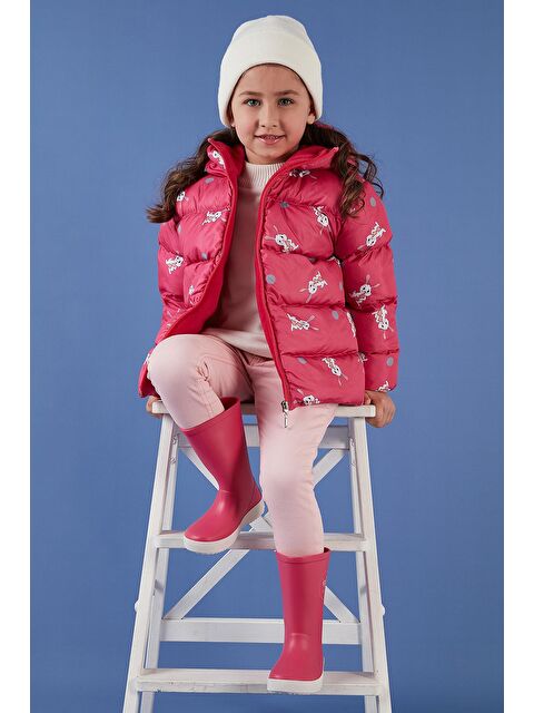 Lela Ekstra Dolgulu İçi Yumuşak Polarlı Kapüşonlu Şişme Kız Çocuk Mont 5763001 - S000008770-18686