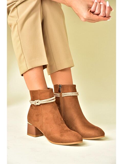 Fox Shoes N2510350 Taba Kadın Bot - S000054568-37454