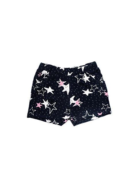 Lovetti Kız Çocuk Crayon Stars Desen Cepli Şort - S000080834-23173