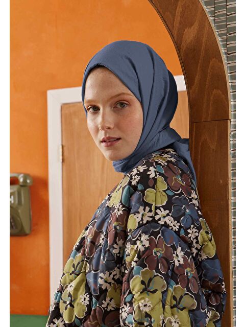 Fresh Scarfs Pamuk Crash Şal Jean Mavi