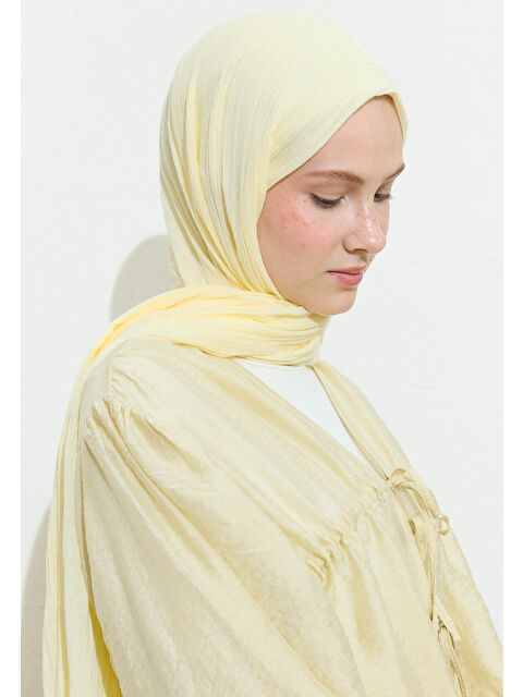 Fresh Scarfs Butter Pamuklu Keten Şal