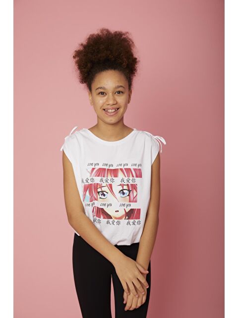 Little Star Kız Çocuk Çizgi Film Anime Bluz - S000044939-20063