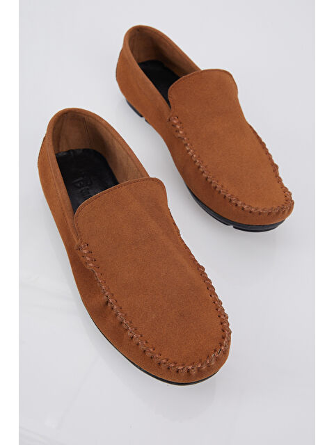 TONNY BLACK Erkek Taba Rahat Kalıp Hakiki Deri Süet Loafer - S000007908-19413