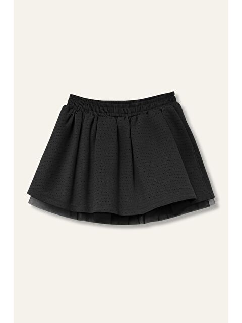 MİNİNİO Kız Çocuk Kabarık Etek - Siyah - S000480519-19351