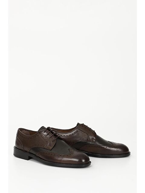 GÖNDERİ(R) KAHVERENGİ  Platinum Hakiki Deri Bağcıklı Günlük Erkek Ayakkabı 01939 - S000079939-19413