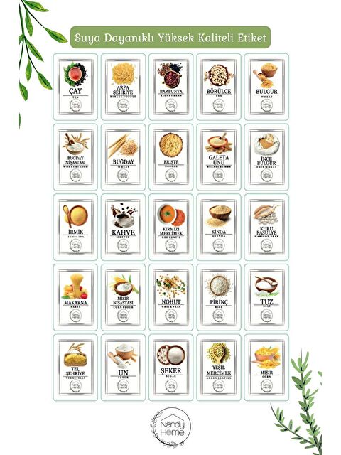 Nandy Home 9'Lu Set Etiketli ve Kürekli Kırılmaz Multibox Erzak Saklama Kabı x3 5 Lt/7,5 Lt/10 Lt - S000012683-23173