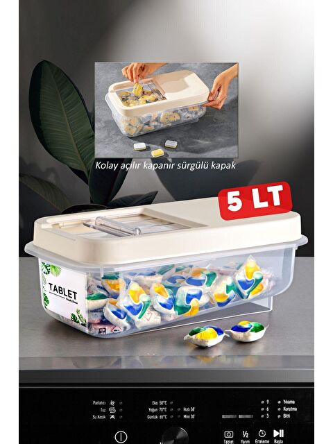 Nandy Home Kolay Kayar Kapaklı 5 Lt Multibox Tablet Saklama Kutusu - S000013179-23173