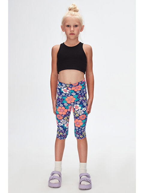 Lovetti Kız Çocuk Neon Garden Desen Kapri - S000053580-23173