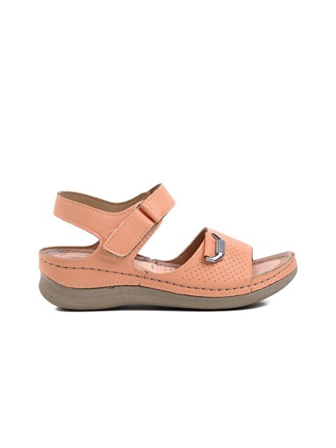 Ayakmod Kefken Pudra Kadın Cırtlı Sandalet - S000026292-23490