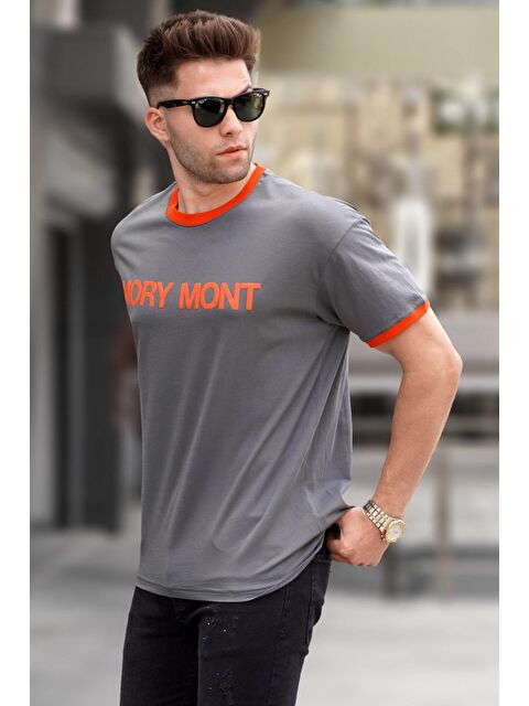 Madmext Füme Baskılı Regular Fit %100 Pamuk Tişört 5884 - S000016101-33408