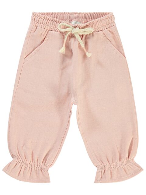 Civil Baby Müslin Basic 6-18 Ay Pantolon - Pudra 6-9 Ay