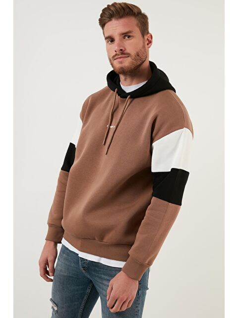 Buratti Pamuklu Regular Fit Kapüşonlu İçi Tüylü Yumuşak Şardonlu Erkek Hoodie 5905299 - S000000621-19928