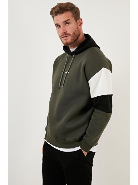 Buratti Pamuklu Regular Fit Kapüşonlu İçi Tüylü Yumuşak Şardonlu Erkek Hoodie 5905299 - S000000621-18547