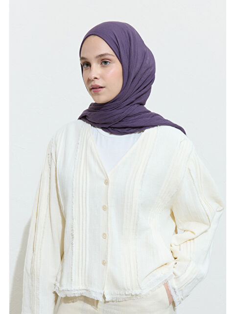 Fresh Scarfs Ube Ice Cream Pamuklu Keten Şal