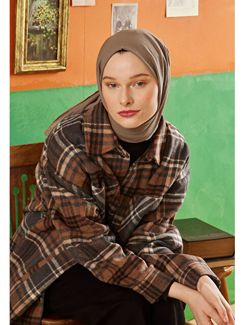 Fresh Scarfs Pamuk Crash Şal Bej