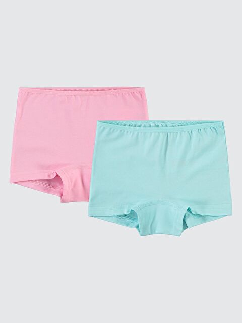 Civil Girls Kız Çocuk 2'li Boxer Set 2-10 Yaş - Pembe 6-7 Yaş - S000208395-20024