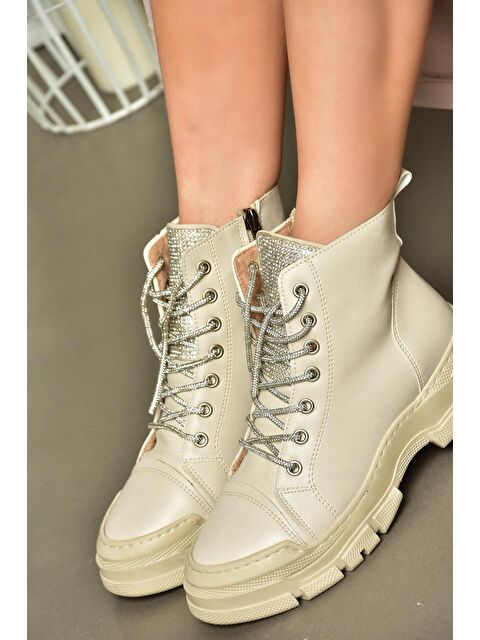 Fox Shoes R6028899 Bej Kadın Bot - S000081386-19928