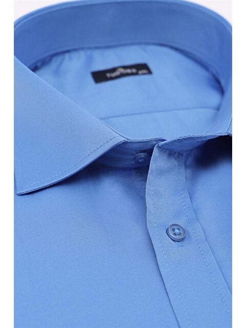 TUDORS Büyük Beden Saten Erkek Gömlek - S000022583-17234