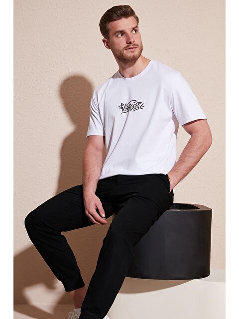 Buratti %100 Pamuk Relaxed Fit Bisiklet Yaka Tişört 5902603 - S000012082-20063