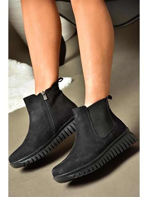 Fox Shoes R5554002 Siyah Kadın Bot - S000081391-19351