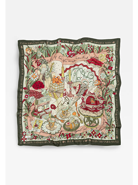 Fresh Scarfs Forest A Cındırella's Dream Desen Floş Viskon Eşarp