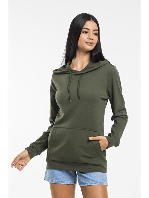 Süperlife Kadın Kapüşonlu Oversize Fit Sweatshirt spr21k55 - S000014629-18547