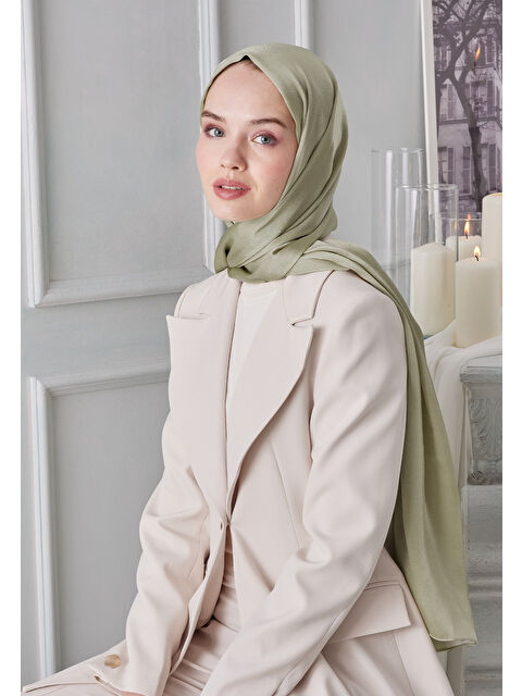 Fresh Scarfs Janjanlı Şal Çağla Yeşili