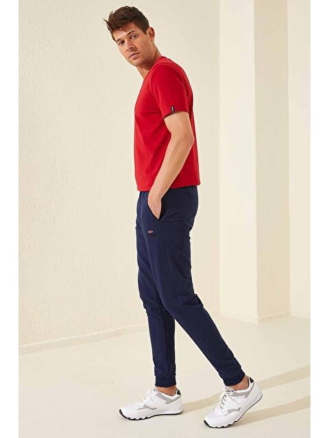 Tommylife İndigo Klasik Cepli Standart Kalıp Manşetli  Eşofman Alt - 84652 - S000032296-23093