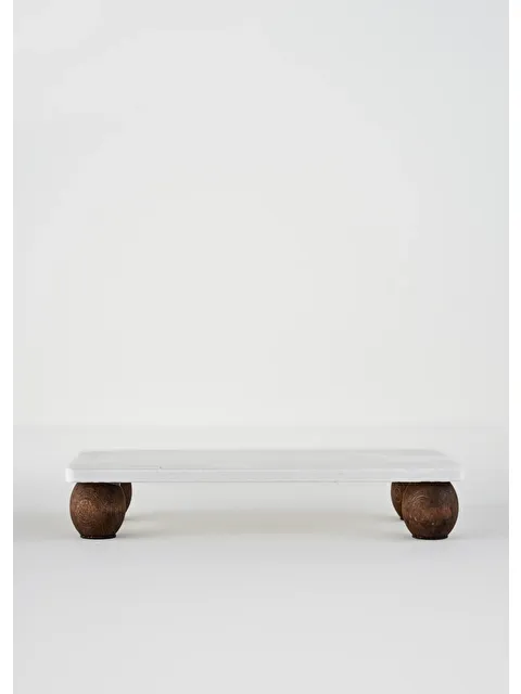 Bella Maison Olmo Mermer Dikdörtgen Sunum Standı Naturel (15x30 cm) - S000338029-26406