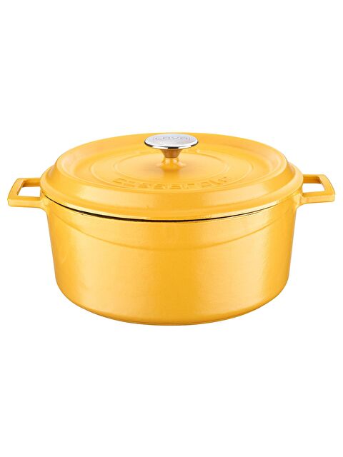 LAVA Yuvarlak Tencere Döküm Demir Yekpare Kulplu Spring Serisi Çap(Ø)28cm. - S000056588-20072