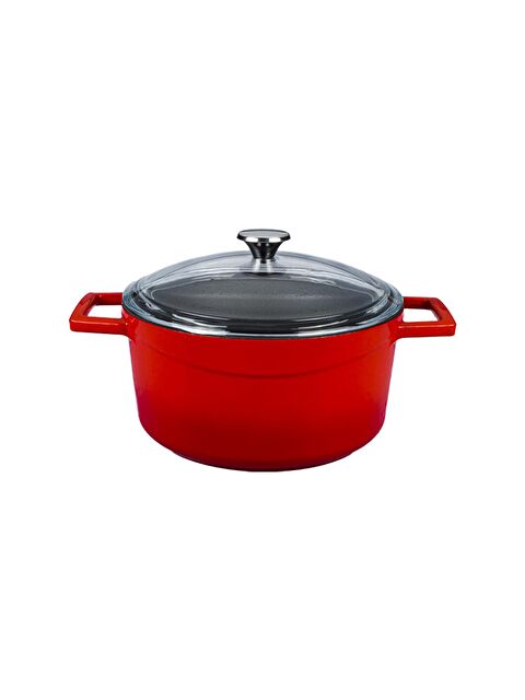 LAVA Yuvarlak Tencere Cam kapaklı. Glaze Çap(Ø)28cm. - S000056587-20045