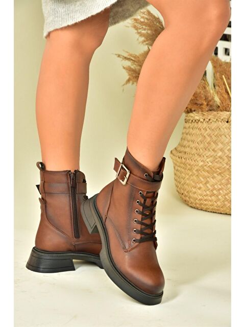Fox Shoes N6742601 Taba Kadın Bot - S000054721-37454