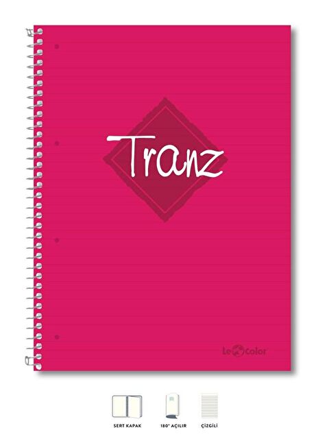 LE COLOR A5 Defter Çizgili 200 syf Pembe Tranz - S000057485-20024