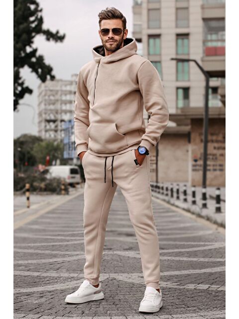 Madmext Bej Erkek Eşofman Takımı 5634 - S000031648-19928
