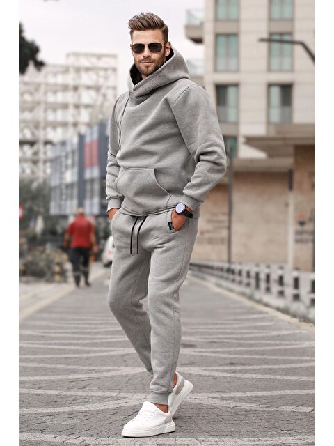 Madmext Gri Erkek Eşofman Takımı 5634 - S000031648-20600