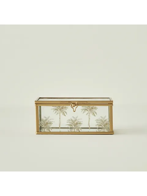 Bella Maison Palm Dekoratif Kutu Gold (10x13x5 cm)