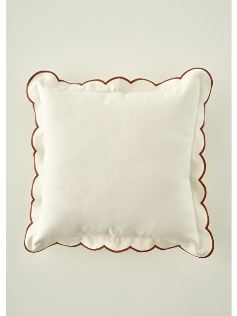 Bella Maison Scallop Kenar Kırlent Kılıfı Kiremit (43x43 cm) - S000479934-18657