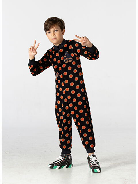 Casabony Kadife Çocuk Uzay Tulum - S000043261-37444