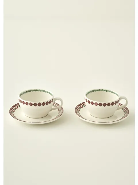 Bella Maison New Year Yılbaşı 2'li Porselen Çay Fincanı Seti (270 cc) - S000473208-23173