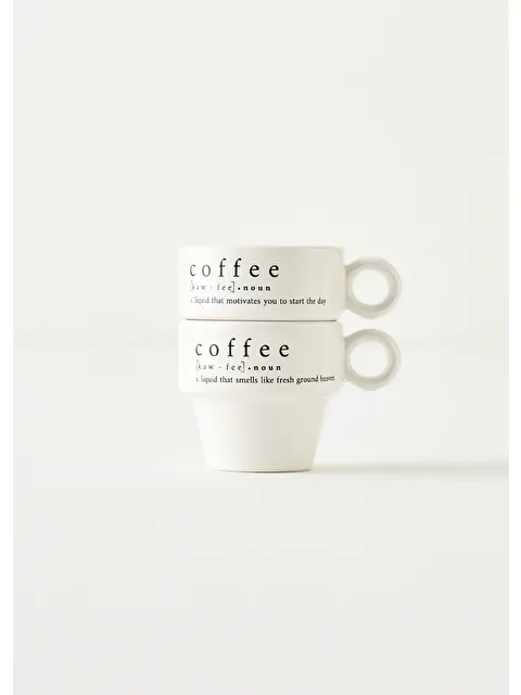 Bella Maison Coffeeaholic Espresso 2'li Set Siyah (105 cc) - S000251207-19351