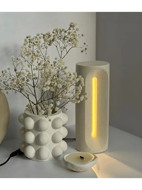 Havalı Tasarım Dekoratif Bubble Mumluk / Vazo - S000332825-20063