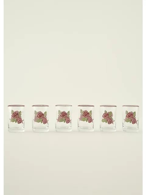 Bella Maison Rose 6'lı Kahve Yanı Su Bardağı (100 cc) - S000473205-23173