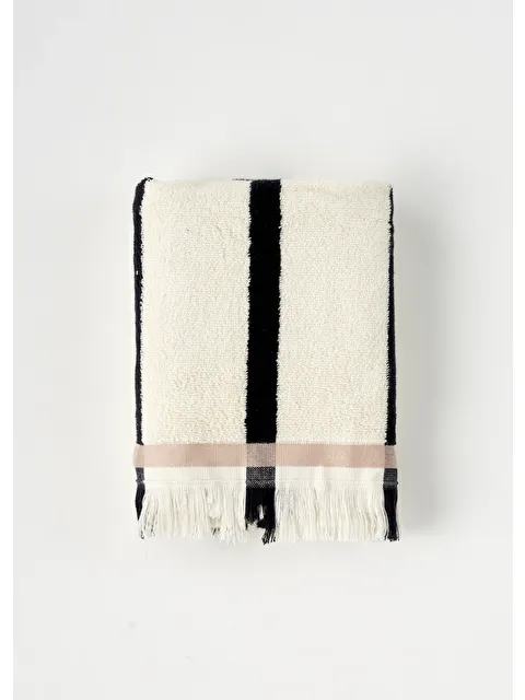 Bella Maison %100 Pamuk Ella Banyo Havlusu Krem (90x150 cm) - S000486545-19966