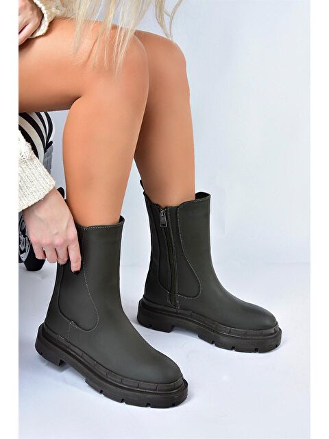 Fox Shoes L9737940 Haki Kadın Bot - S000054723-18547