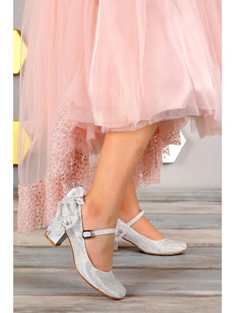 Kiko Kids Cara Çupra Günlük Kız Çocuk 4 Cm Topuklu Abiye Ayakkabı - S000010076-18105