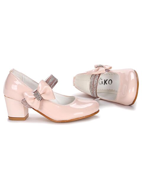 Kiko Kids Cameli Rugan Günlük Kız Çocuk 4 Cm Topuklu Abiye Ayakkabı - S000003068-23490